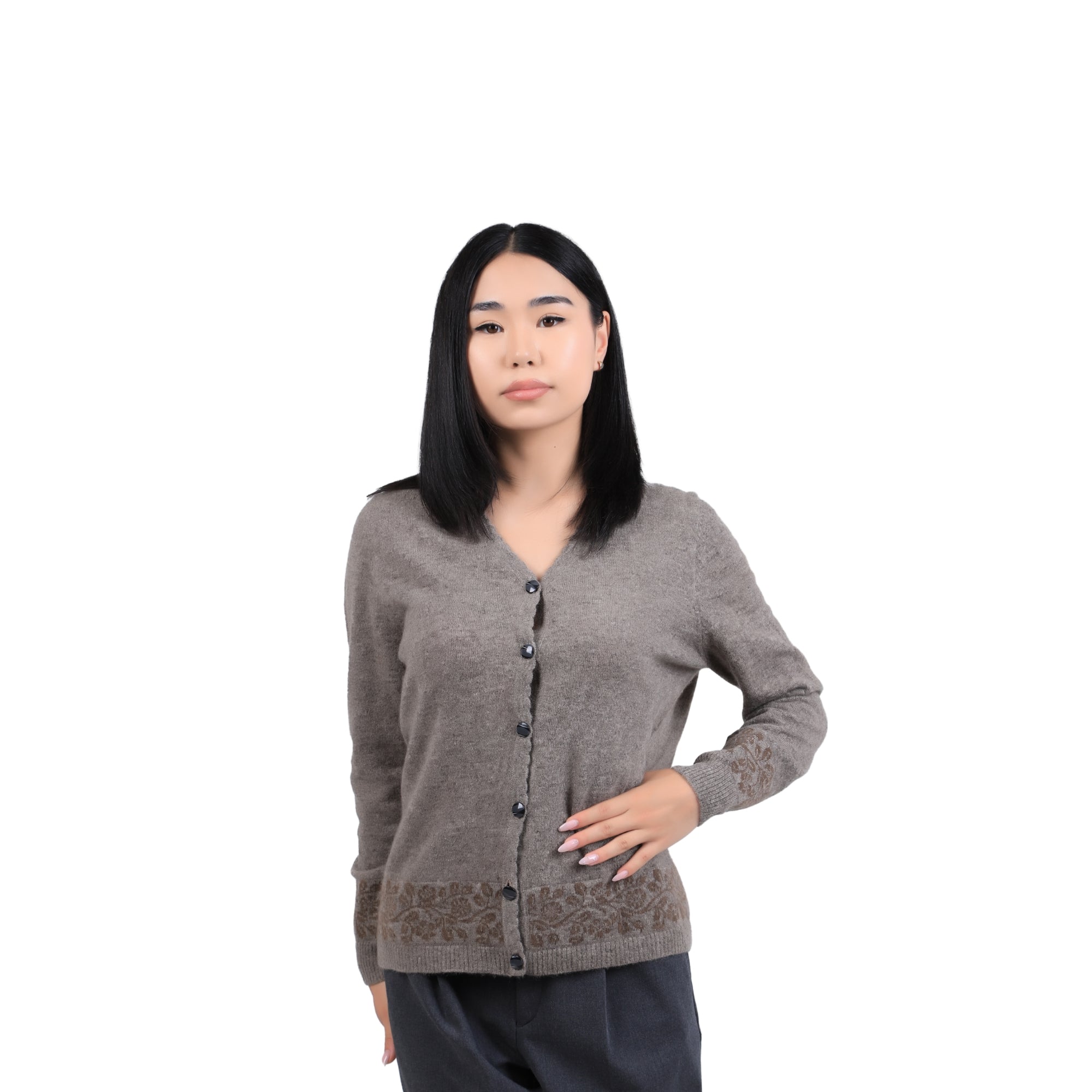 Button-down Yak Wool Cardigan