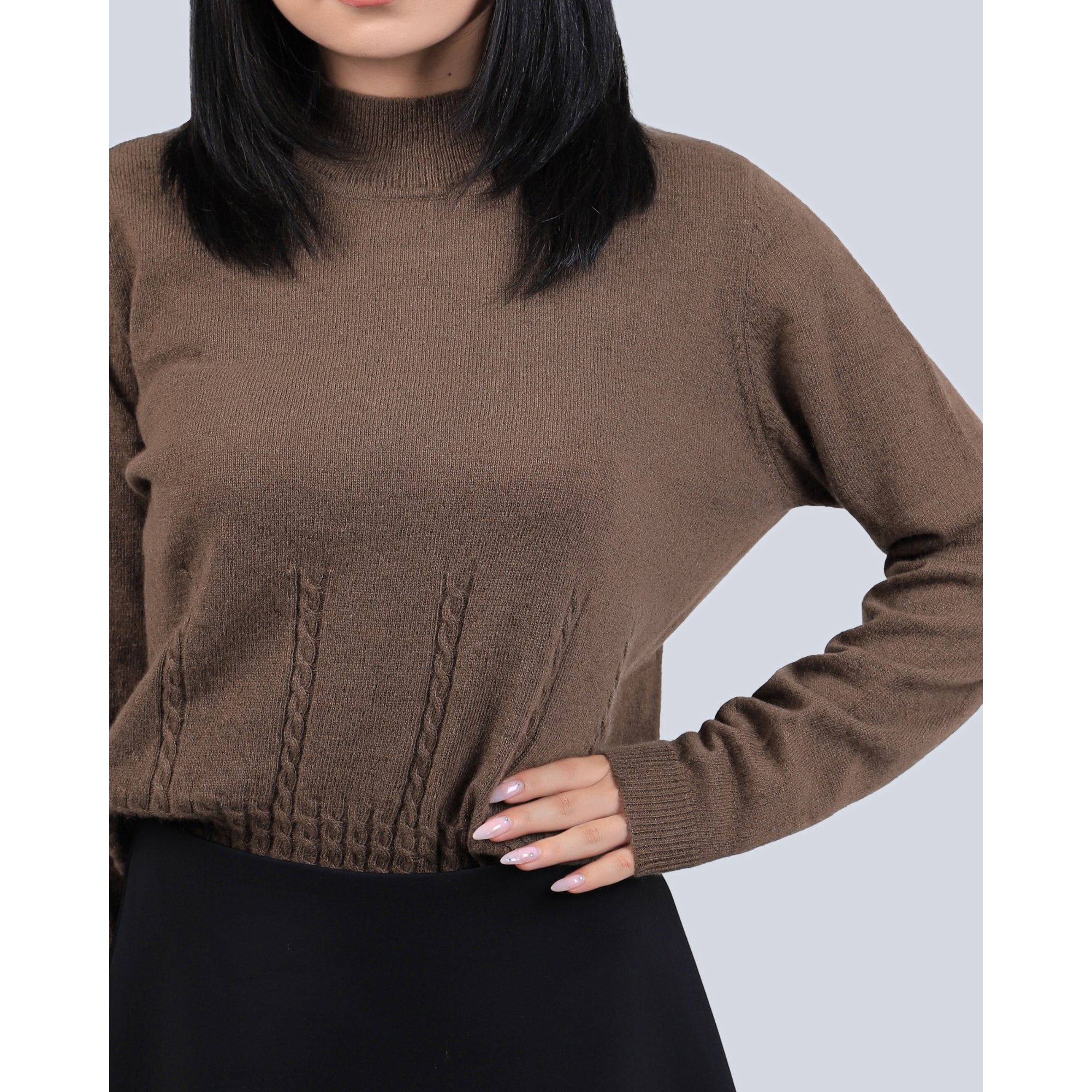 Diamond Line Wool Pullover