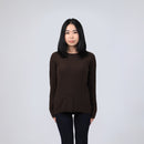 Diamond-pattern Knit Wool Sweater
