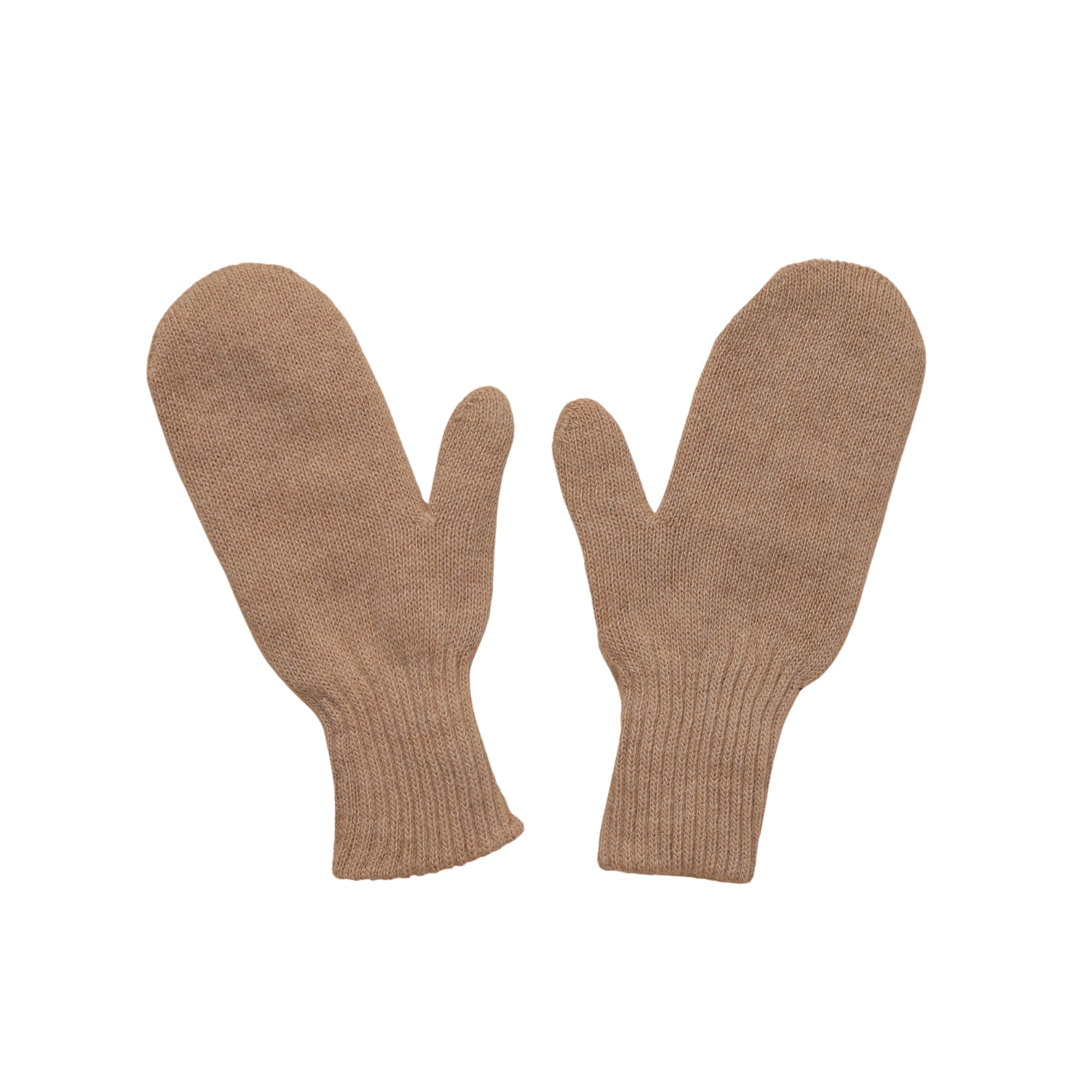 Camel Wool Mittens