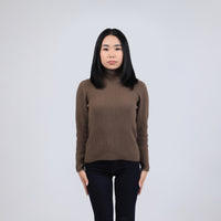 Ribbed Wool Turtleneck Sweater