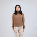 Turtleneck Camel Wool Sweater