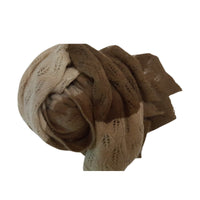 Tricolor Camel Wool Scarf