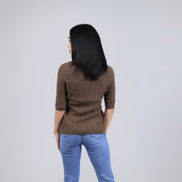 Diamond Knit Yak Wool Pullover