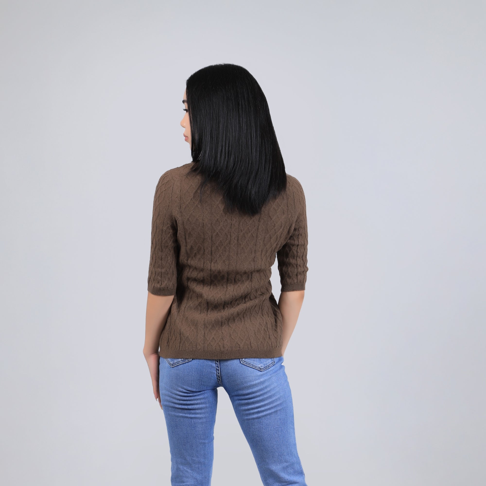 Diamond Knit Yak Wool Pullover