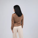 Turtleneck Camel Wool Sweater