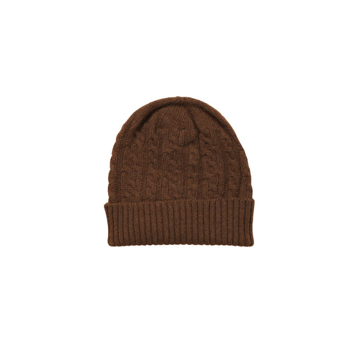 Unisex Camel Wool Beanie - Soft Knit
