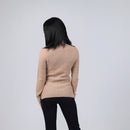 Diamond-pattern Knit Wool Sweater