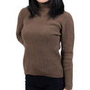 Ribbed Wool Turtleneck Sweater