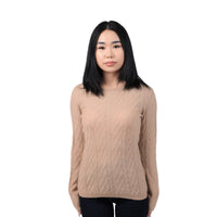 Diamond-pattern Knit Wool Sweater