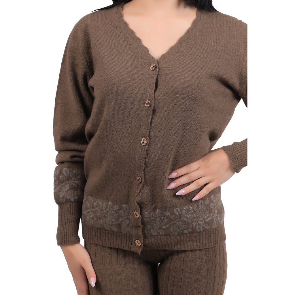 Button-down Yak Wool Cardigan