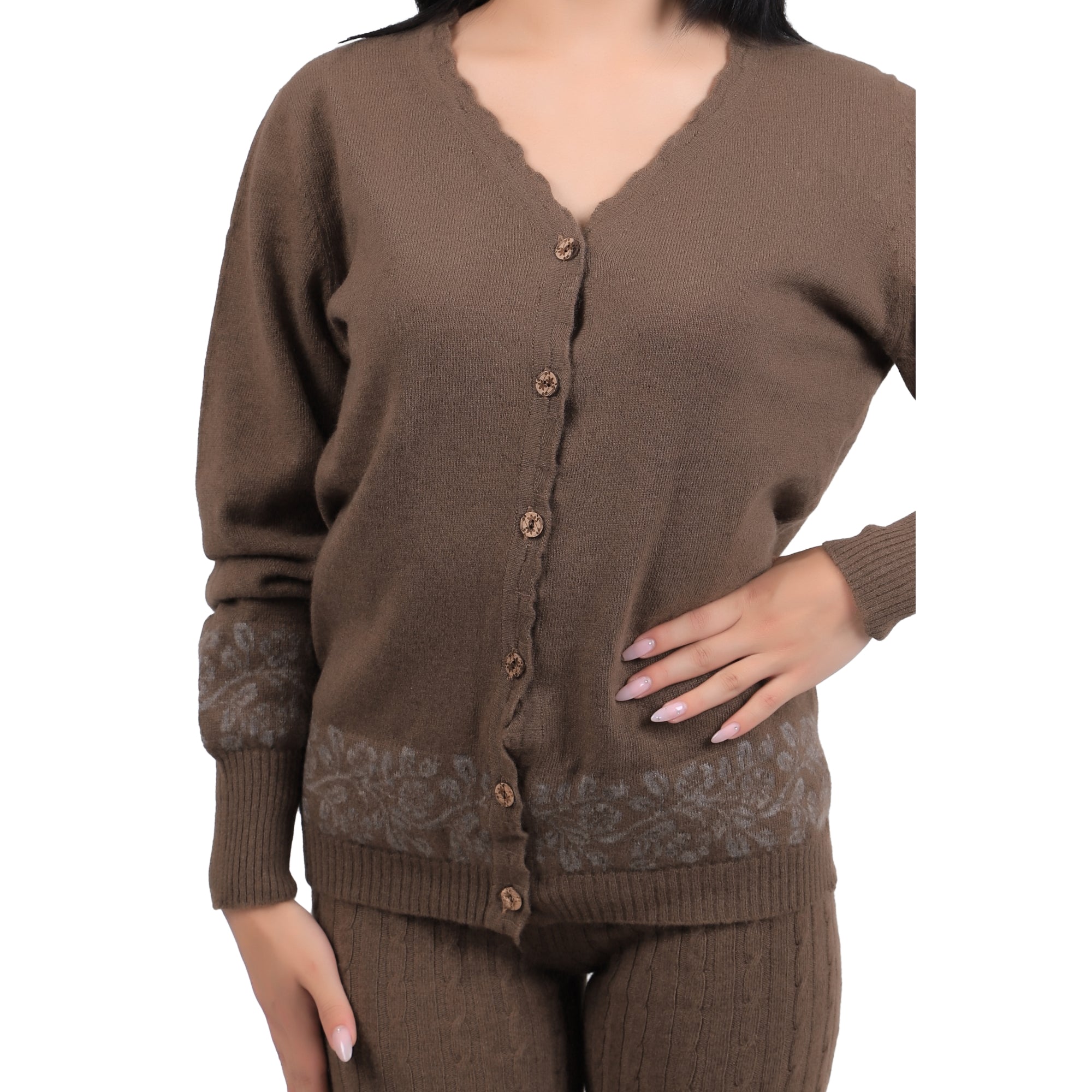 Button-down Yak Wool Cardigan