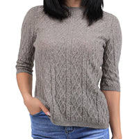 Diamond Knit Yak Wool Pullover