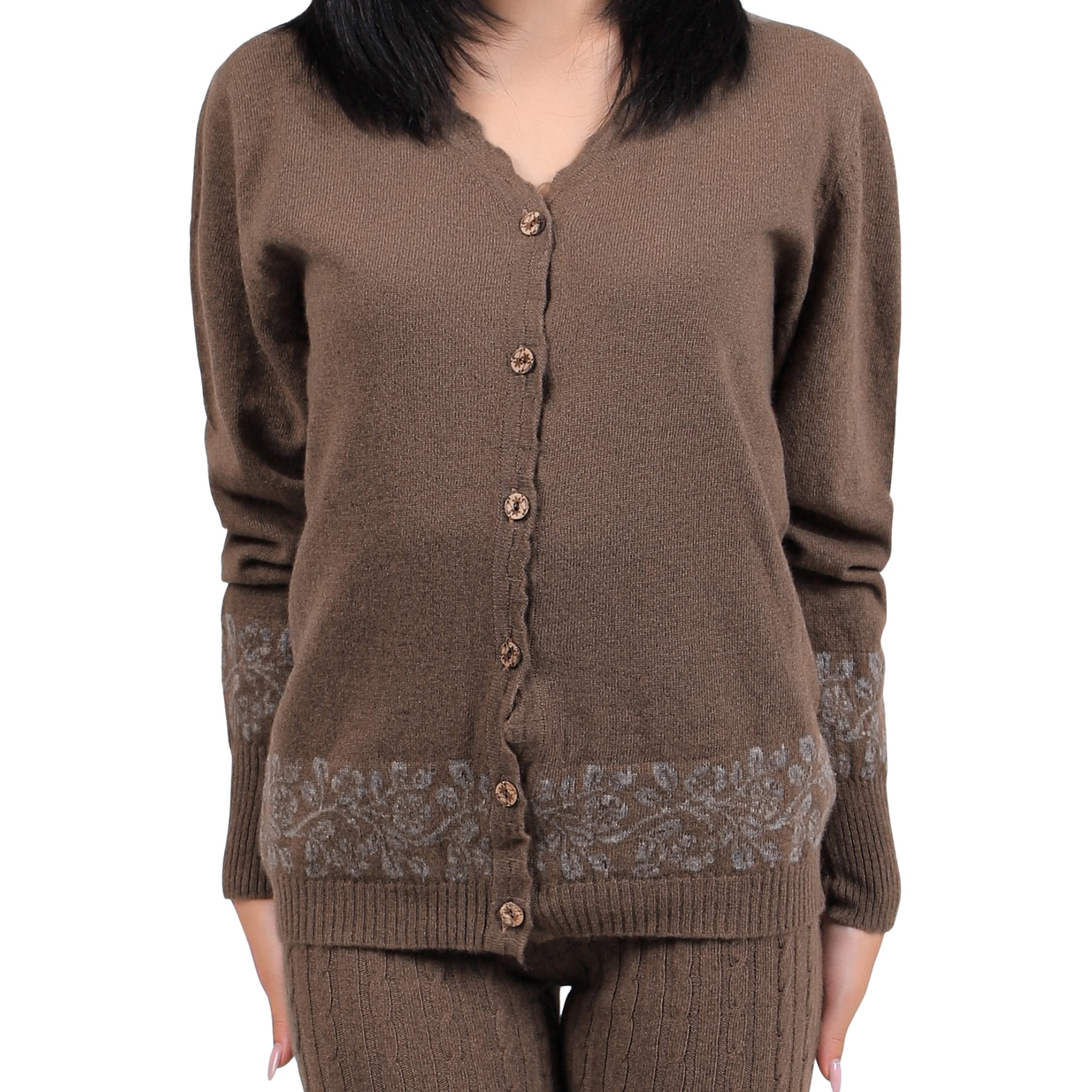 Button-down Yak Wool Cardigan