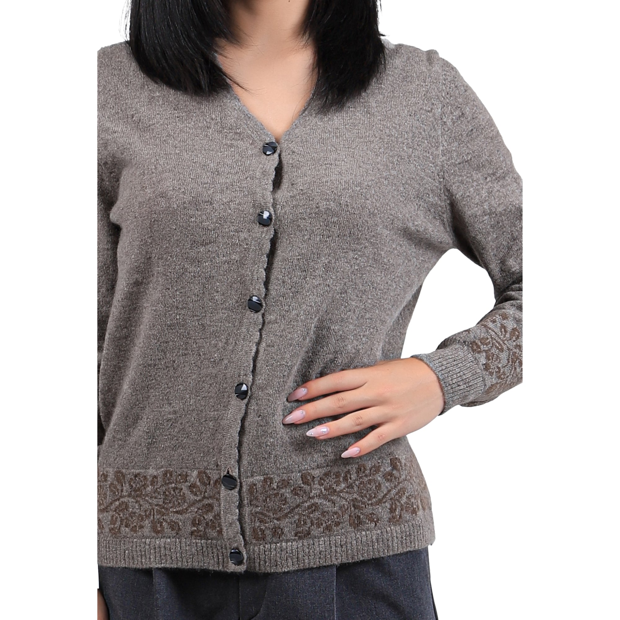 Button-down Yak Wool Cardigan