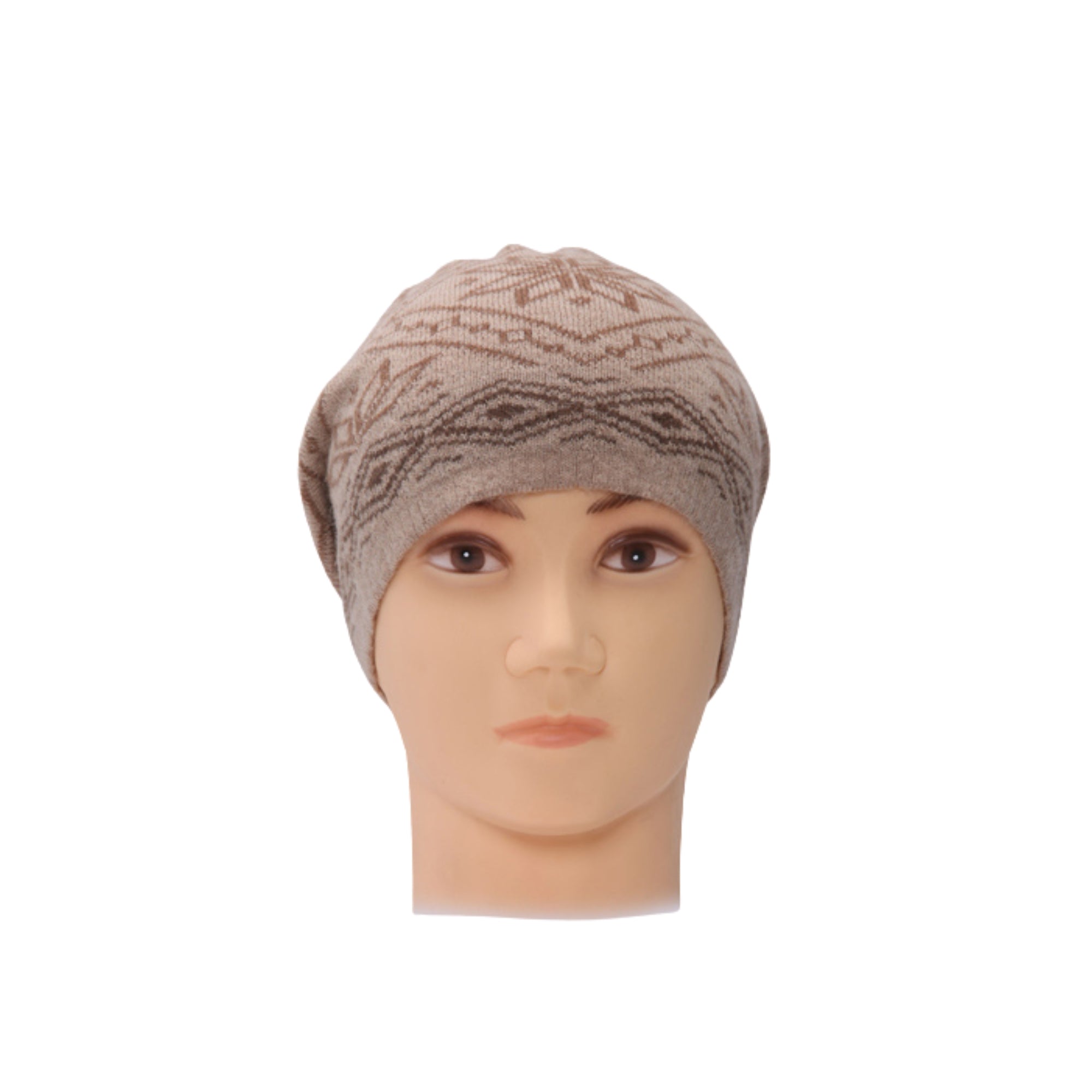 Slouchy Camel Wool Beanie