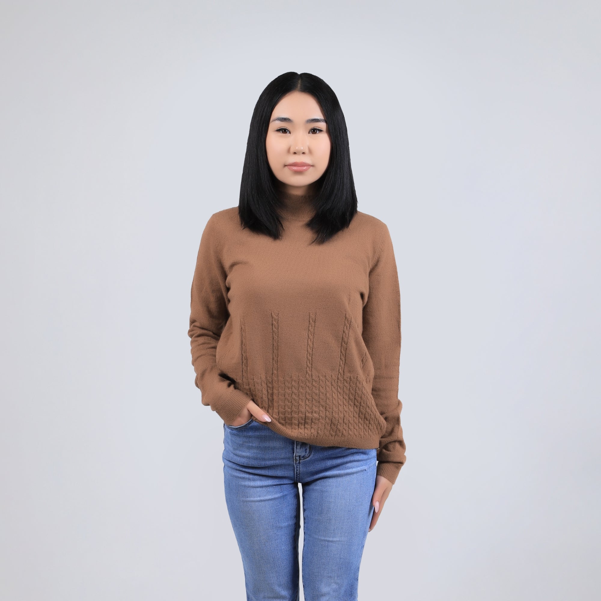 Diamond Line Wool Pullover
