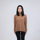 Diamond-pattern Knit Wool Sweater