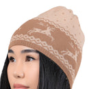 Camel Wool Graphic Beanie