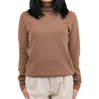 Turtleneck Camel Wool Sweater