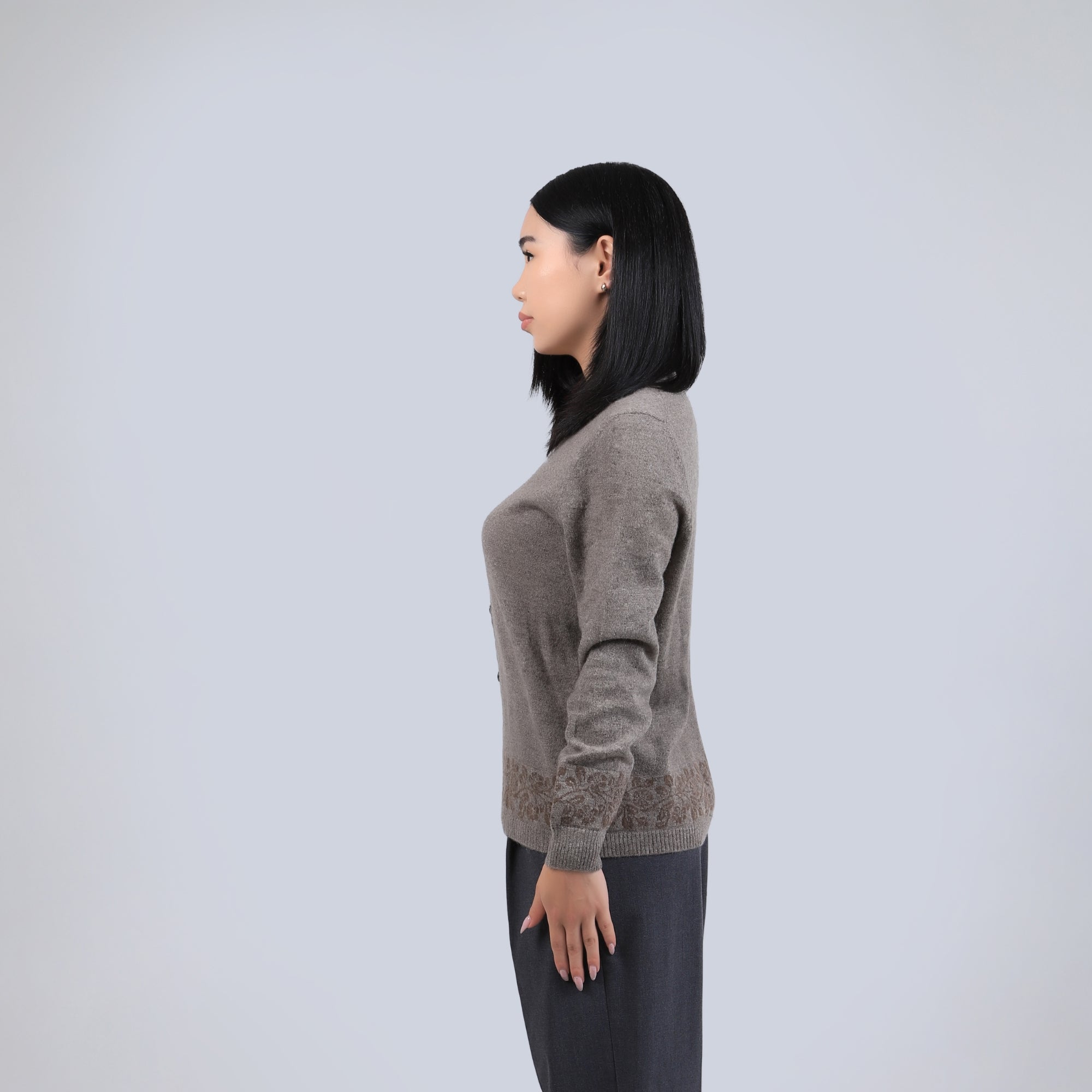 Button-down Yak Wool Cardigan