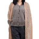 Zigzag Pattern Wool Shawl