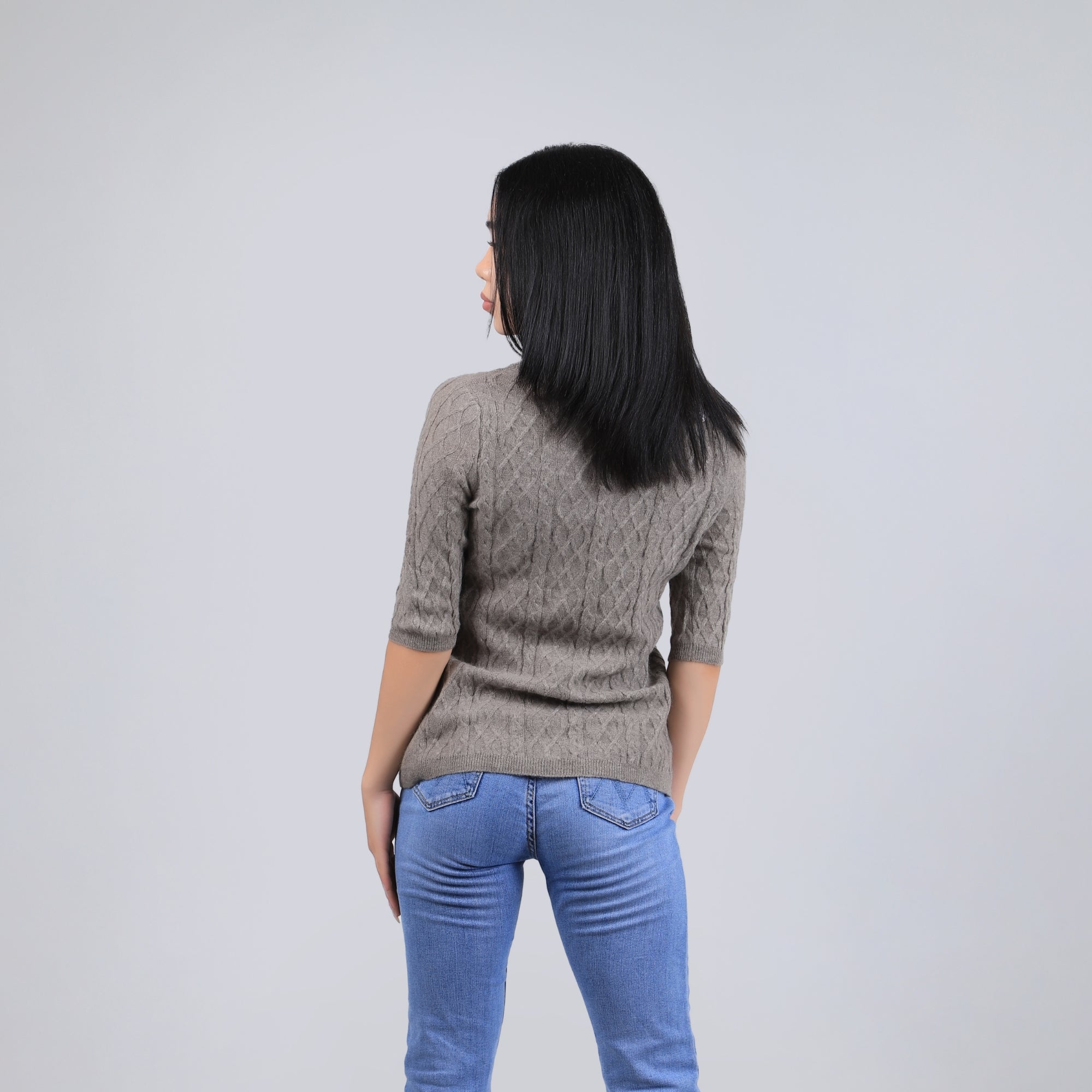 Diamond Knit Yak Wool Pullover