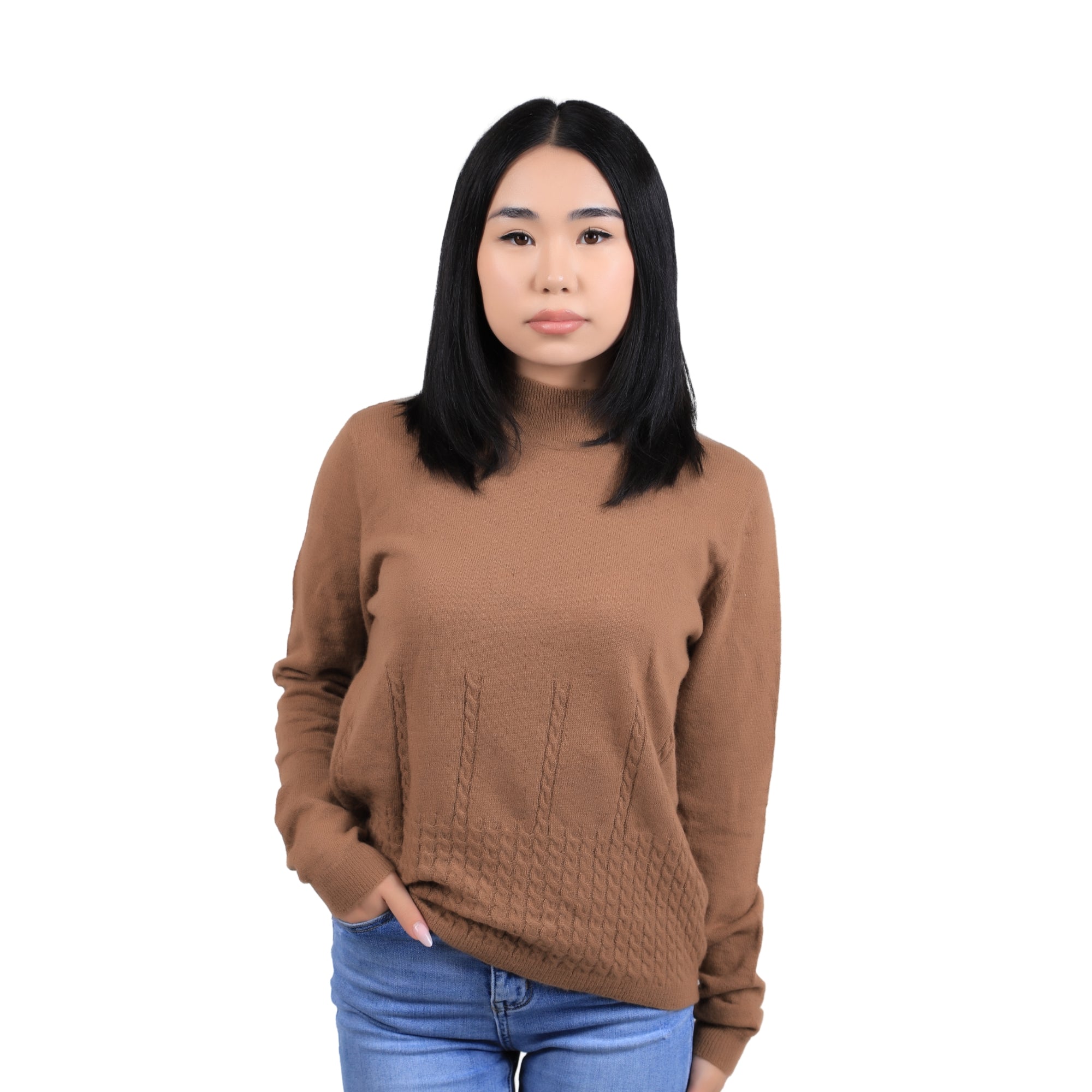 Diamond Line Wool Pullover