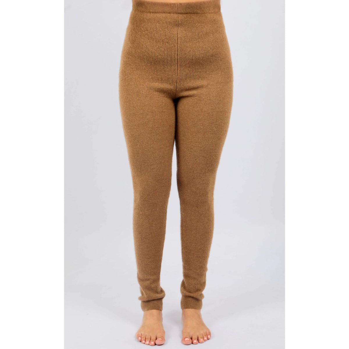 Women's Baby Camel Wool Leggings – Stretch Knit
