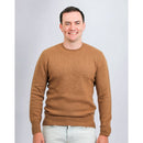 Men's Baby Camel Wool Crewneck Sweater – Midweight