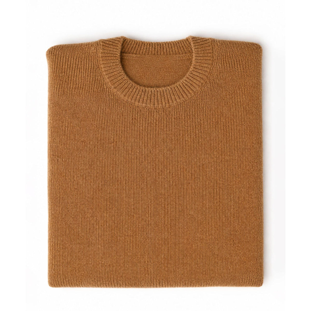 Men's Baby Camel Wool Crewneck Sweater – Midweight