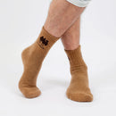 Camel Wool Crew Socks