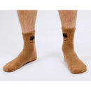 Camel Wool Crew Socks