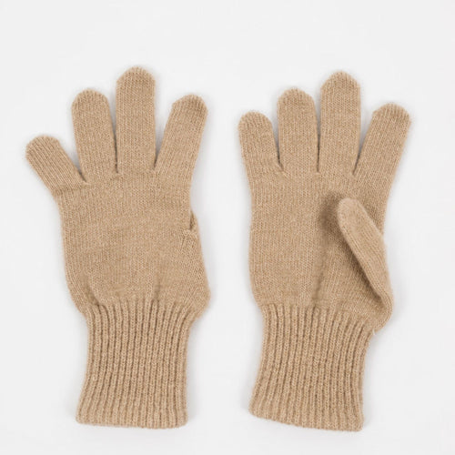Women's Camel Wool Gloves