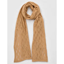 Women's Camel Wool Scarf – Open Knit